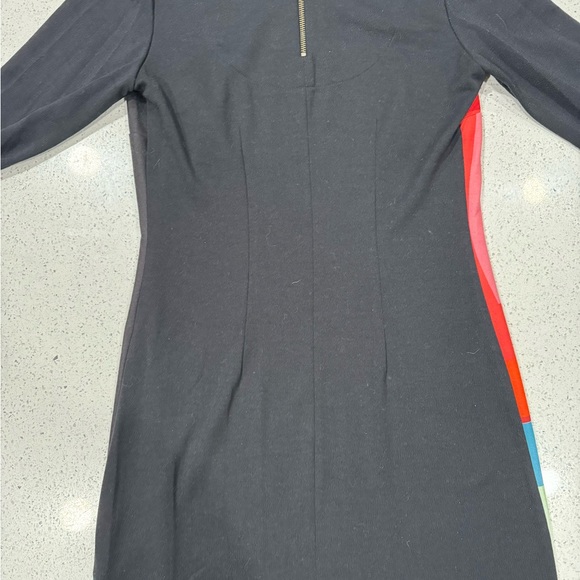 Desigual Color Block Long Sleeve Body Con Dress Size Large - Picture 5 of 5